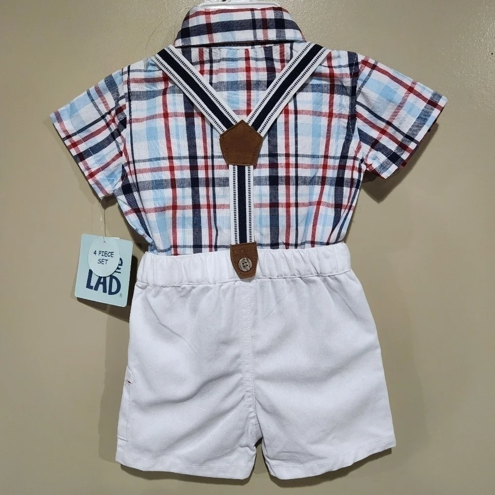 Little Lad Baby 4 Piece Short Set Size 6/9 mos NWT